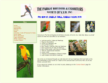 Tablet Screenshot of parrotpbes.ispdr.com.au